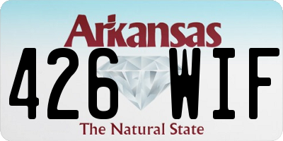 AR license plate 426WIF