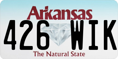 AR license plate 426WIK