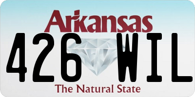 AR license plate 426WIL