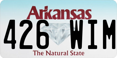 AR license plate 426WIM