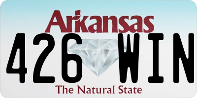 AR license plate 426WIN