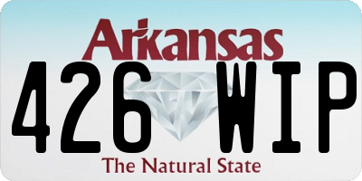AR license plate 426WIP