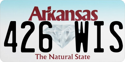AR license plate 426WIS
