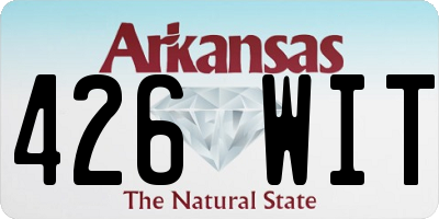 AR license plate 426WIT