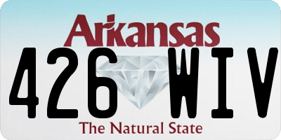 AR license plate 426WIV