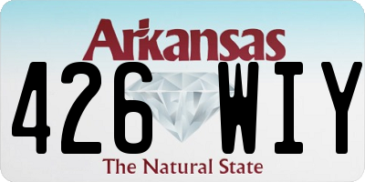 AR license plate 426WIY