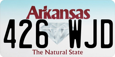 AR license plate 426WJD