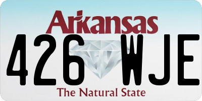 AR license plate 426WJE