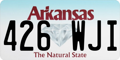 AR license plate 426WJI