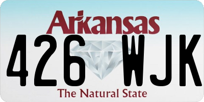 AR license plate 426WJK
