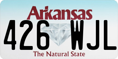 AR license plate 426WJL