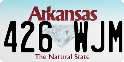 AR license plate 426WJM