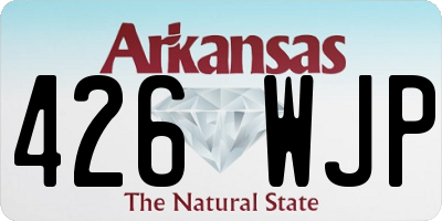 AR license plate 426WJP