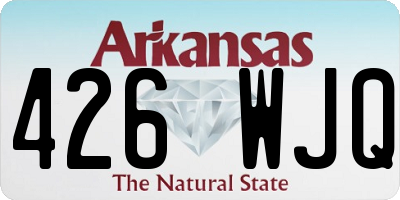 AR license plate 426WJQ