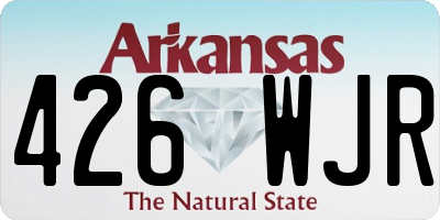AR license plate 426WJR