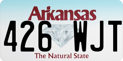 AR license plate 426WJT