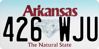 AR license plate 426WJU