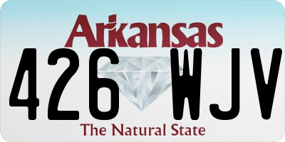AR license plate 426WJV