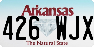 AR license plate 426WJX