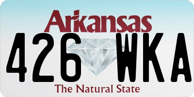 AR license plate 426WKA