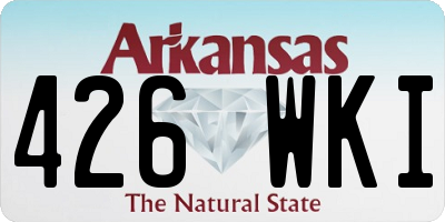 AR license plate 426WKI