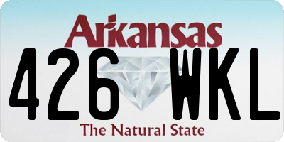 AR license plate 426WKL