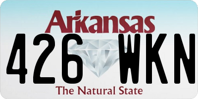 AR license plate 426WKN