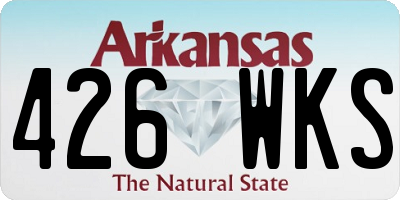 AR license plate 426WKS