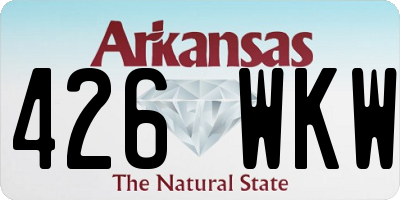 AR license plate 426WKW