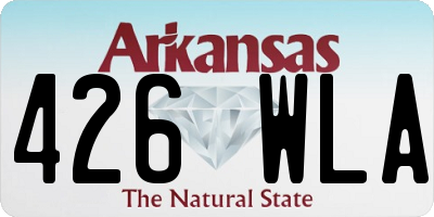AR license plate 426WLA