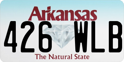 AR license plate 426WLB