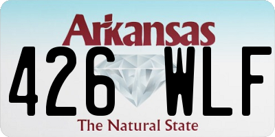 AR license plate 426WLF