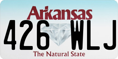 AR license plate 426WLJ