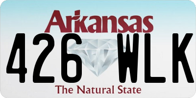 AR license plate 426WLK