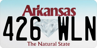 AR license plate 426WLN
