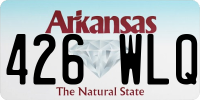 AR license plate 426WLQ