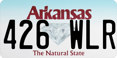 AR license plate 426WLR