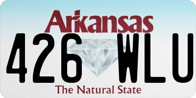 AR license plate 426WLU