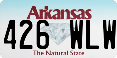 AR license plate 426WLW