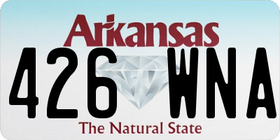 AR license plate 426WNA