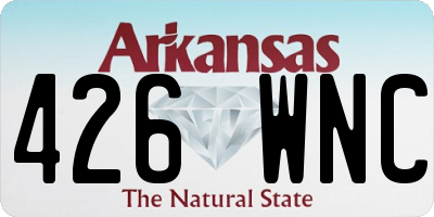 AR license plate 426WNC