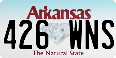 AR license plate 426WNS