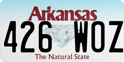 AR license plate 426WOZ