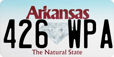 AR license plate 426WPA