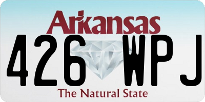 AR license plate 426WPJ