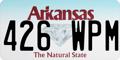 AR license plate 426WPM