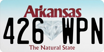 AR license plate 426WPN