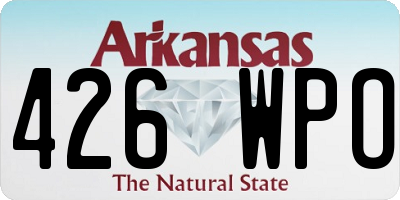 AR license plate 426WPO