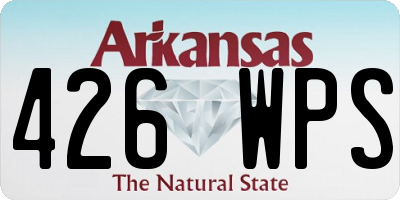 AR license plate 426WPS