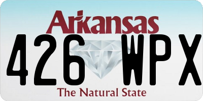 AR license plate 426WPX